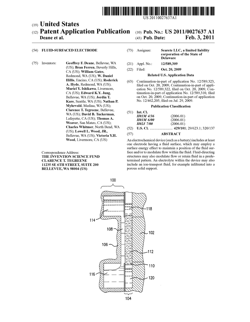 Fluid-surfaced electrode - diagram, schematic, and image 01