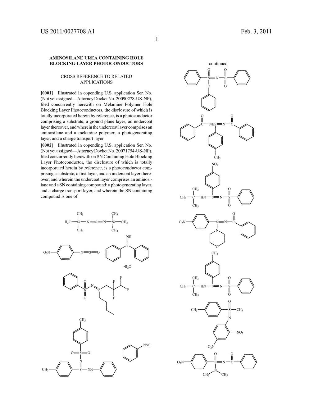 AMINOSILANE UREA CONTAINING HOLE BLOCKING LAYER PHOTOCONDUCTORS - diagram, schematic, and image 02