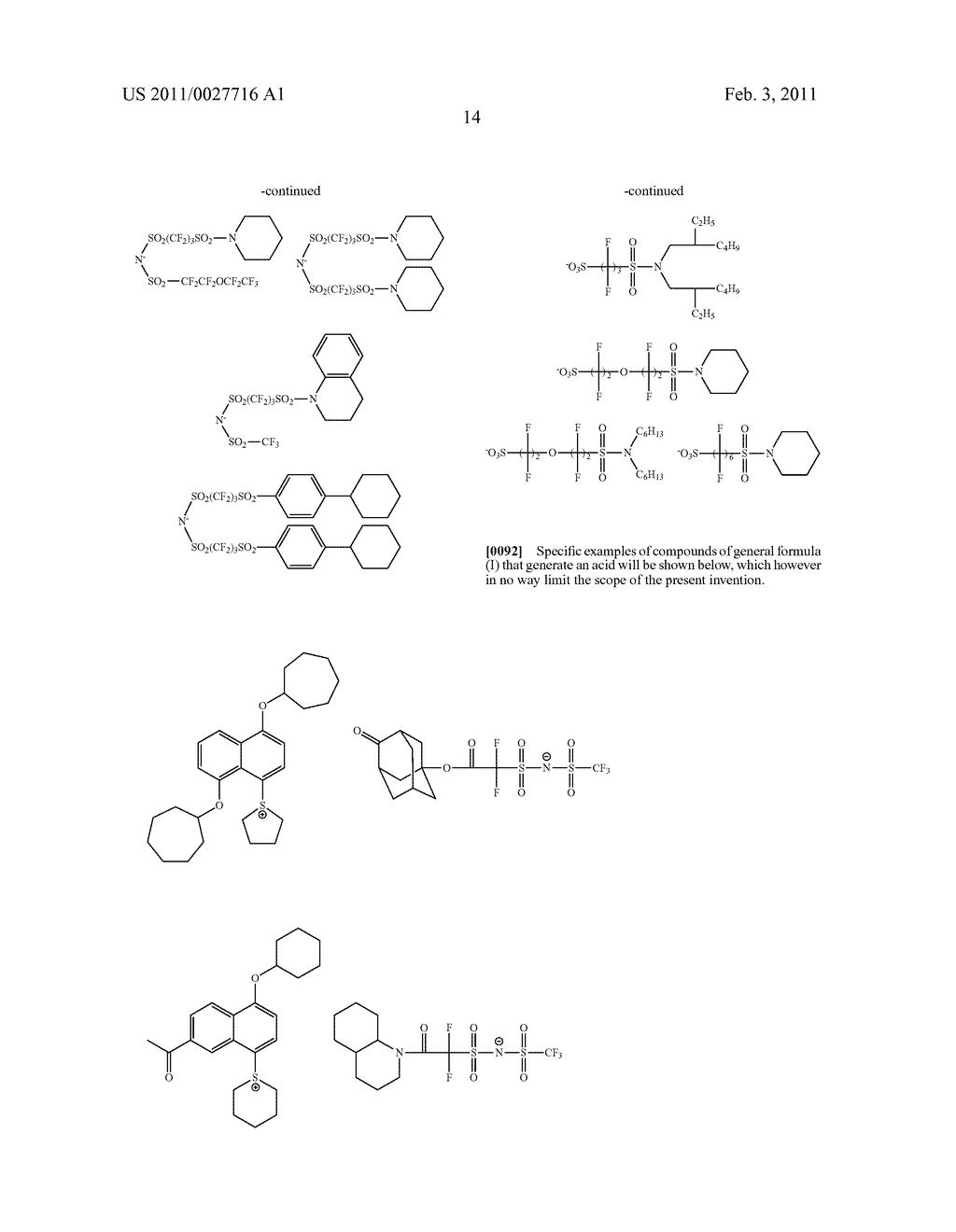 ACTINIC-RAY- OR RADIATION-SENSITIVE RESIN COMPOSITION, COMPOUND AND METHOD OF FORMING PATTERN USING THE COMPOSITION - diagram, schematic, and image 17