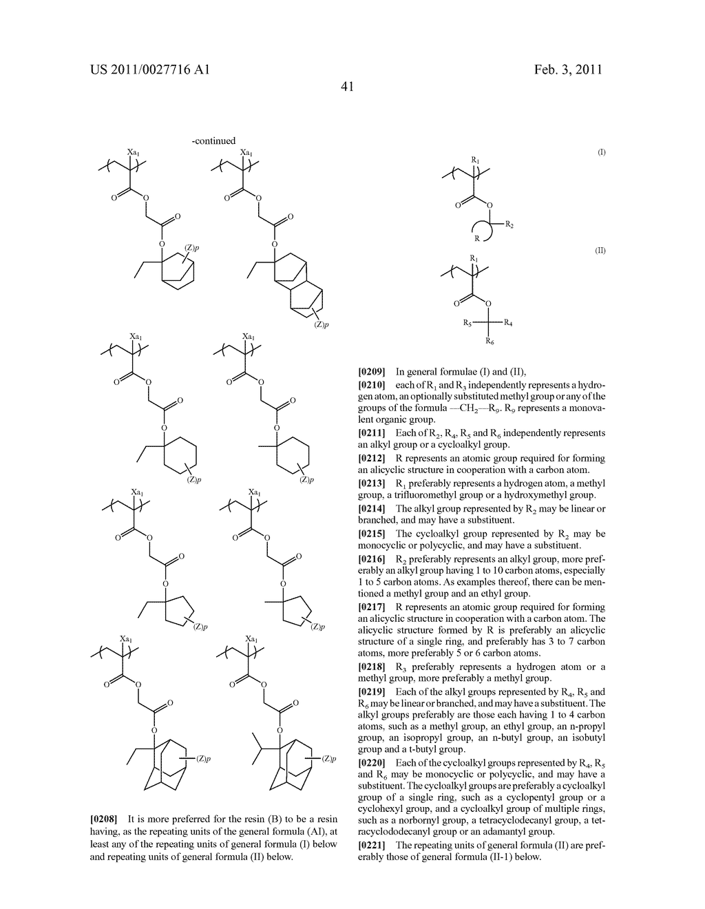 ACTINIC-RAY- OR RADIATION-SENSITIVE RESIN COMPOSITION, COMPOUND AND METHOD OF FORMING PATTERN USING THE COMPOSITION - diagram, schematic, and image 44