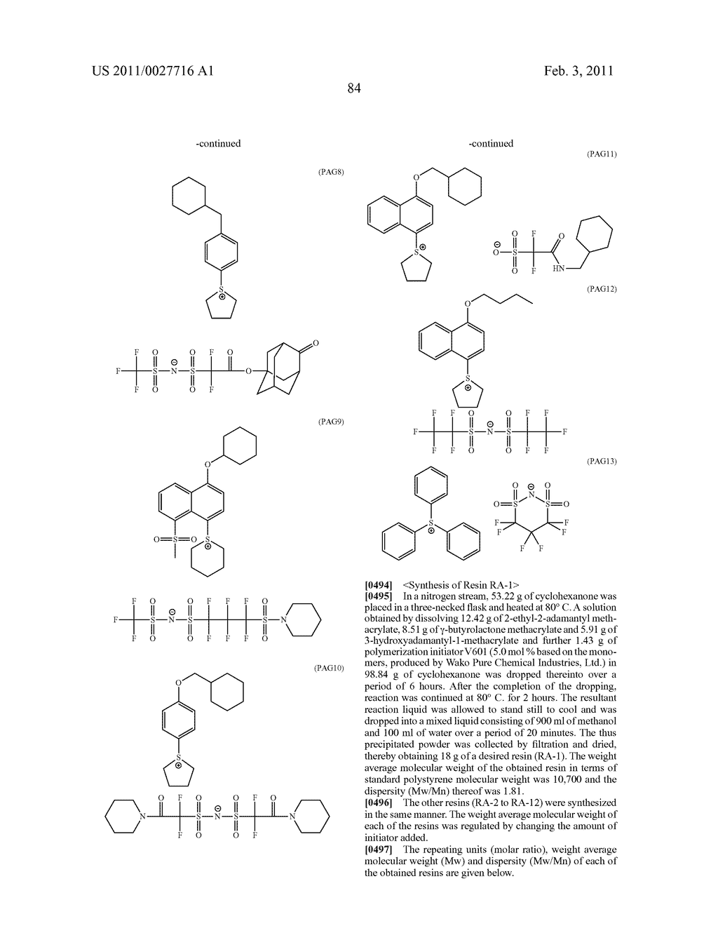 ACTINIC-RAY- OR RADIATION-SENSITIVE RESIN COMPOSITION, COMPOUND AND METHOD OF FORMING PATTERN USING THE COMPOSITION - diagram, schematic, and image 87