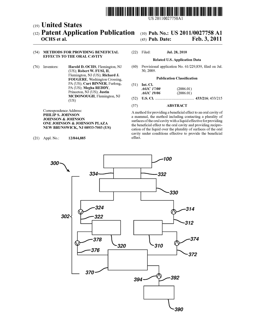 METHODS FOR PROVIDING BENEFICIAL EFFECTS TO THE ORAL CAVITY - diagram, schematic, and image 01