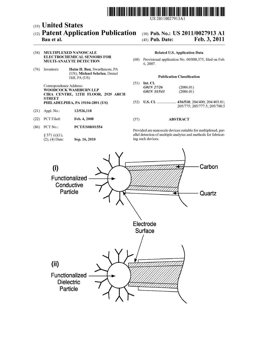 MULTIPLEXED NANOSCALE ELECTROCHEMICAL SENSORS FOR MULTI-ANALYTE DETECTION - diagram, schematic, and image 01