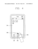 BOUNCING ANIMATION OF A LOCK MODE SCREEN IN A MOBILE COMMUNICATION TERMINAL diagram and image