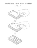 BOUNCING ANIMATION OF A LOCK MODE SCREEN IN A MOBILE COMMUNICATION TERMINAL diagram and image