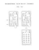 BOUNCING ANIMATION OF A LOCK MODE SCREEN IN A MOBILE COMMUNICATION TERMINAL diagram and image