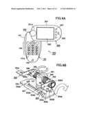 Foldable portable information terminal diagram and image