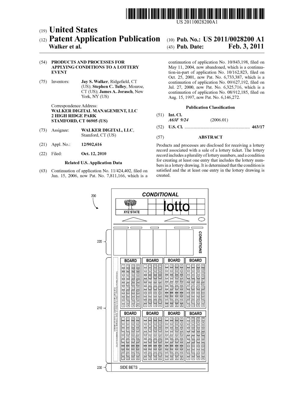 PRODUCTS AND PROCESSES FOR APPLYING CONDITIONS TO A LOTTERY EVENT - diagram, schematic, and image 01