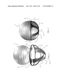 Stability Ball Control Device with Radial Control Surfaces of Increasing Widths diagram and image