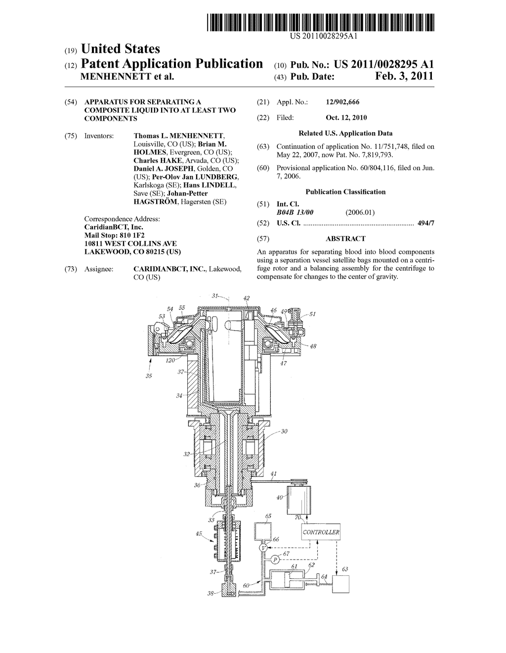 Apparatus for Separating a Composite Liquid Into At Least Two Components - diagram, schematic, and image 01