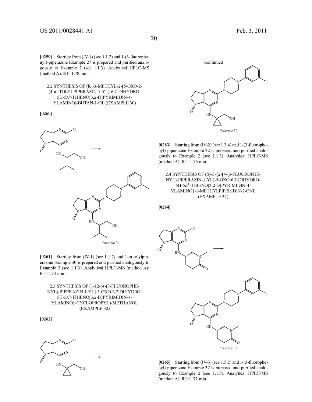 NOVEL PHENYL-SUBSTITUTED PIPERAZINO-DIHYDROTHIENOPYRIMIDINES - diagram, schematic, and image 21