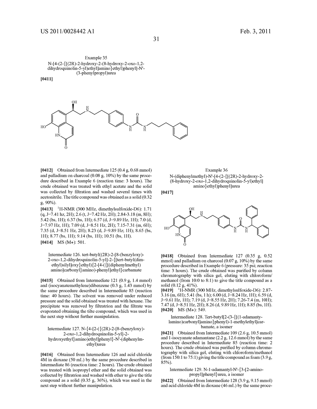 DERIVATIVES OF 4-(2-AMINO-1-HYDROXYETHYL) PHENOL AS AGONISTS OF THE BETA2 ADRENERGIC RECEPTOR - diagram, schematic, and image 32