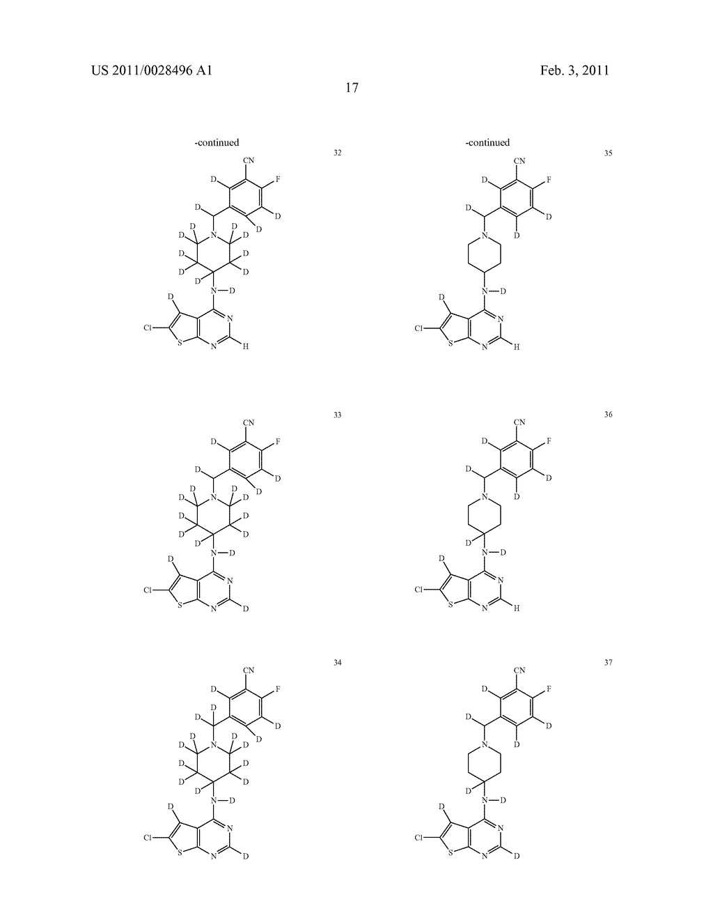 Deuterium-enriched pyrimidine compounds and derivatives - diagram, schematic, and image 18