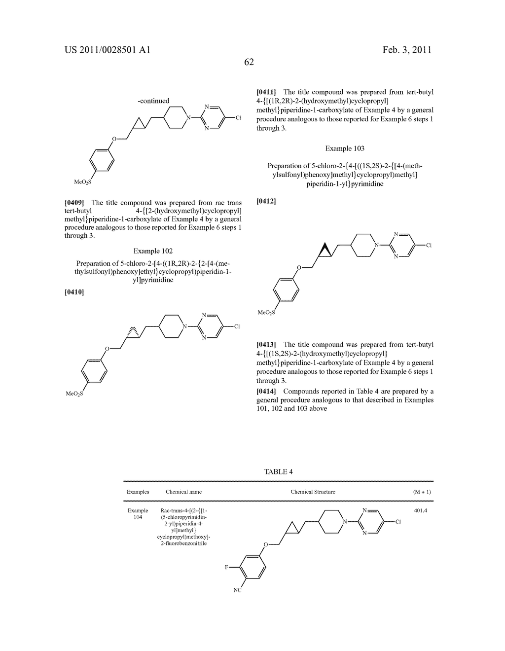 SUBSTITUTED CYCLOPROPYL COMPOUNDS, COMPOSITIONS CONTAINING SUCH COMPOUNDS AND METHODS OF TREATMENT - diagram, schematic, and image 63