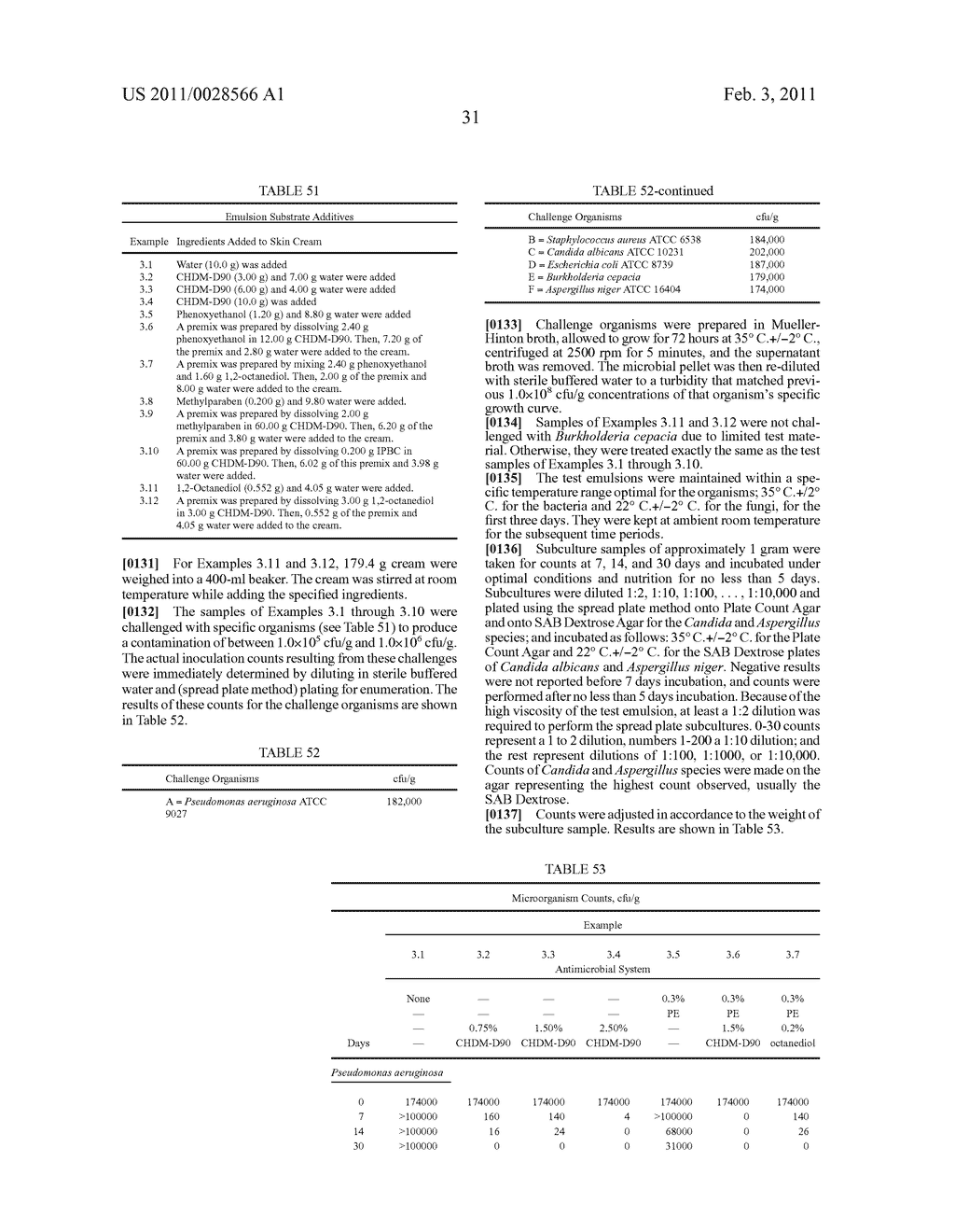 COMPOSITIONS AND PRODUCTS CONTAINING CYCLOALIPHATIC DIOL ANTIMICROBIAL AGENTS AND METHODS OF USING THE COMPOSITIONS AND PRODUCTS - diagram, schematic, and image 32