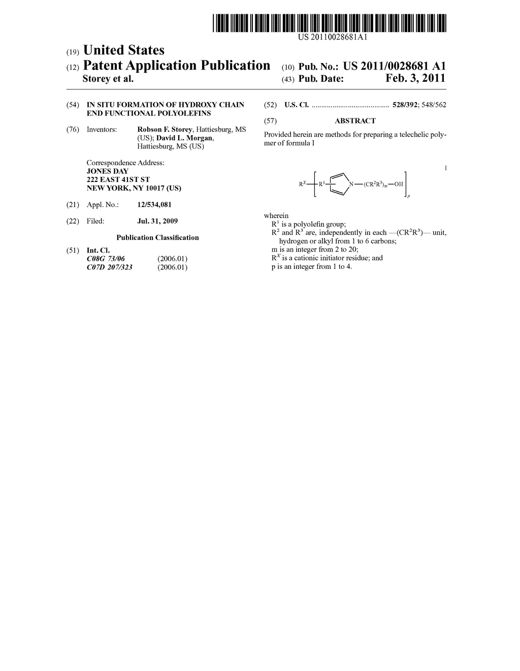 IN SITU FORMATION OF HYDROXY CHAIN END FUNCTIONAL POLYOLEFINS - diagram, schematic, and image 01