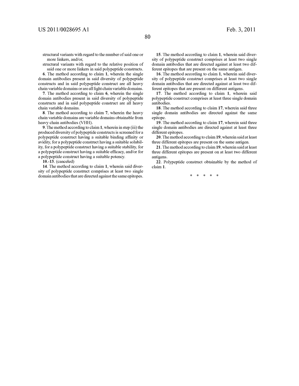 METHOD FOR OBTAINING POLYPEPTIDE CONSTRUCTS COMPRISING TWO OR MORE SINGLE DOMAIN ANTIBODIES - diagram, schematic, and image 126