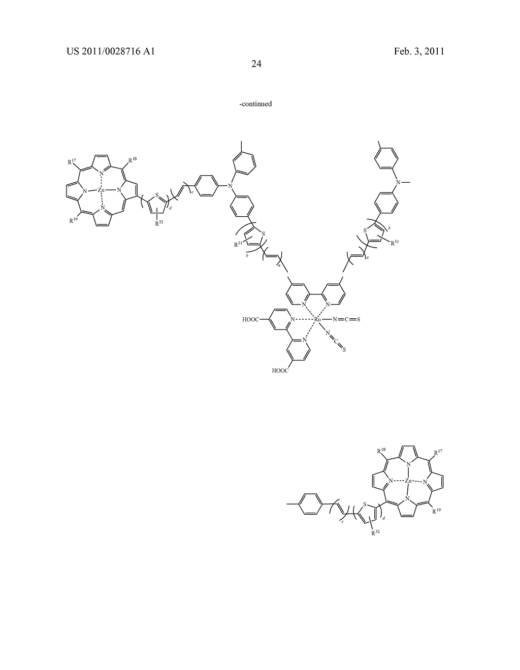 Dye for a Dye-Sensitised Solar Cell, and a Solar Cell Comprising the Same - diagram, schematic, and image 35