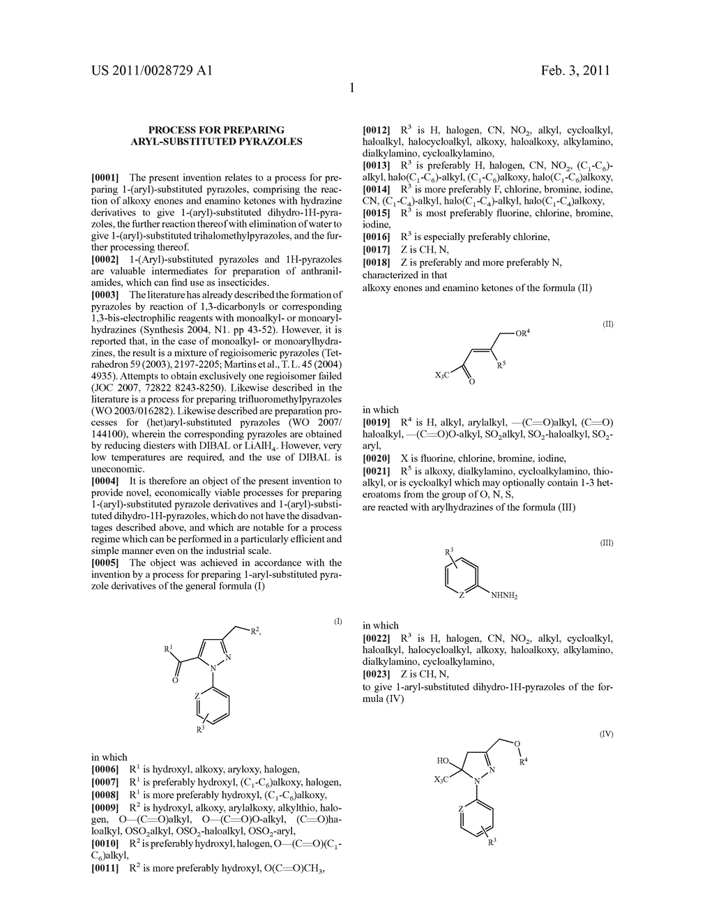 Process for preparing aryl-substituted pyrazoles - diagram, schematic, and image 02