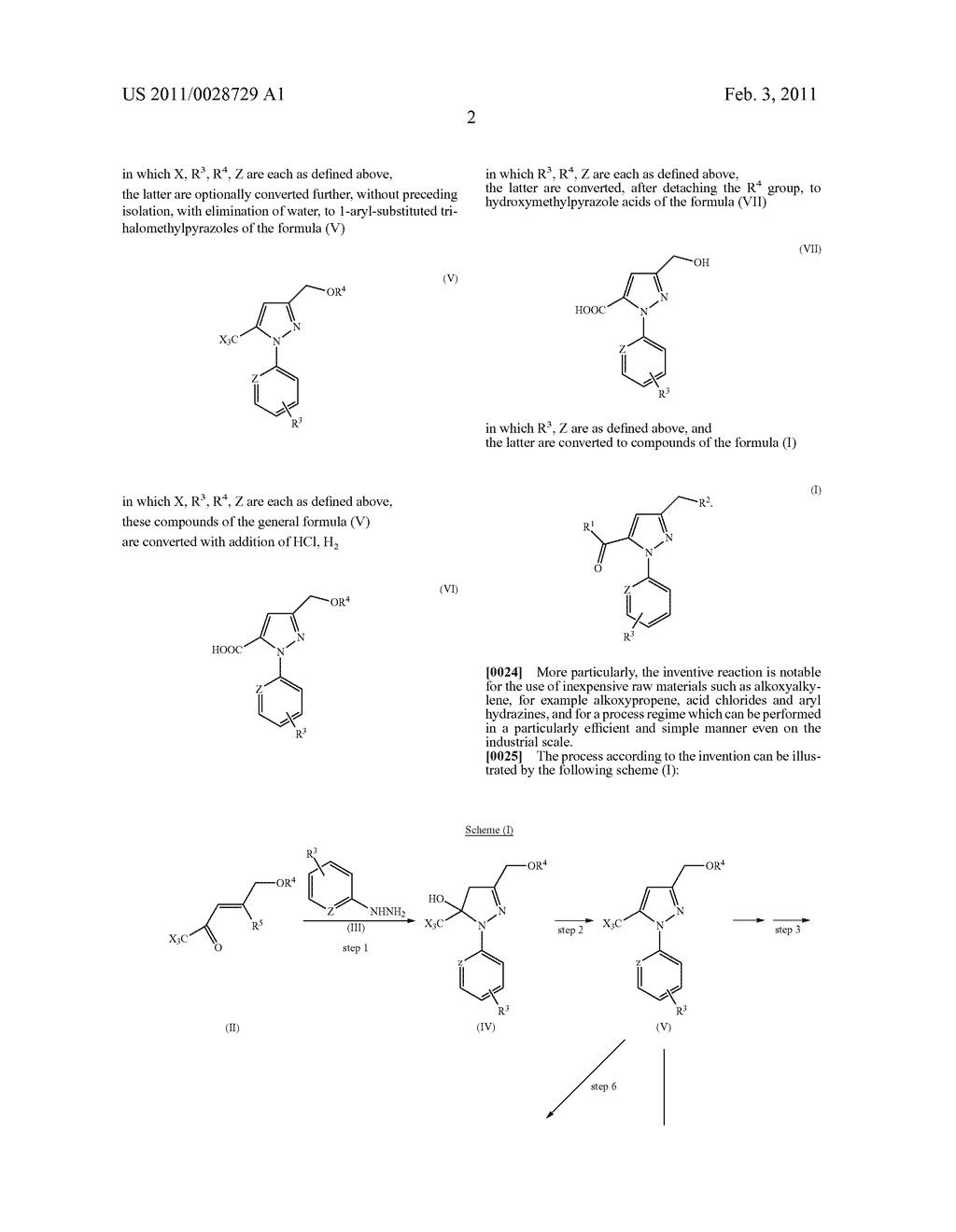 Process for preparing aryl-substituted pyrazoles - diagram, schematic, and image 03