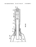 CONDUIT DEVICE AND SYSTEM FOR IMPLANTING A CONDUIT DEVICE IN A TISSUE WALL diagram and image