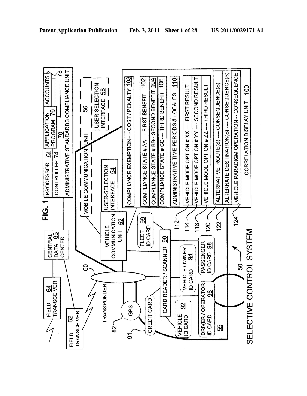 Selective control system for vehicle operating parameters - diagram, schematic, and image 02