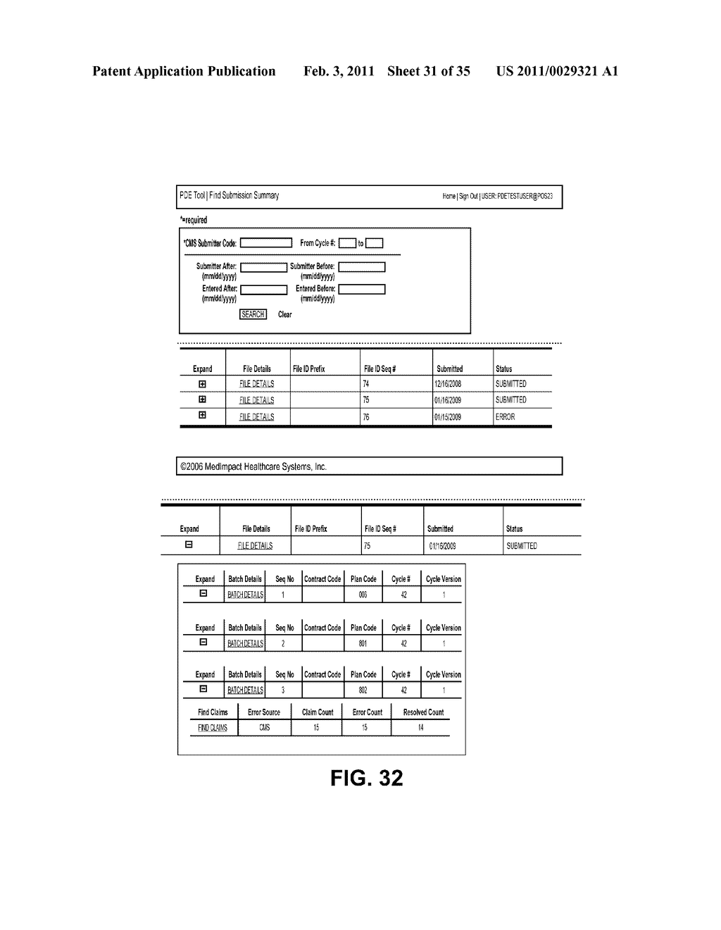 SYSTEM AND METHOD FOR WEB-BASED CLAIM MANAGEMENT - diagram, schematic, and image 32