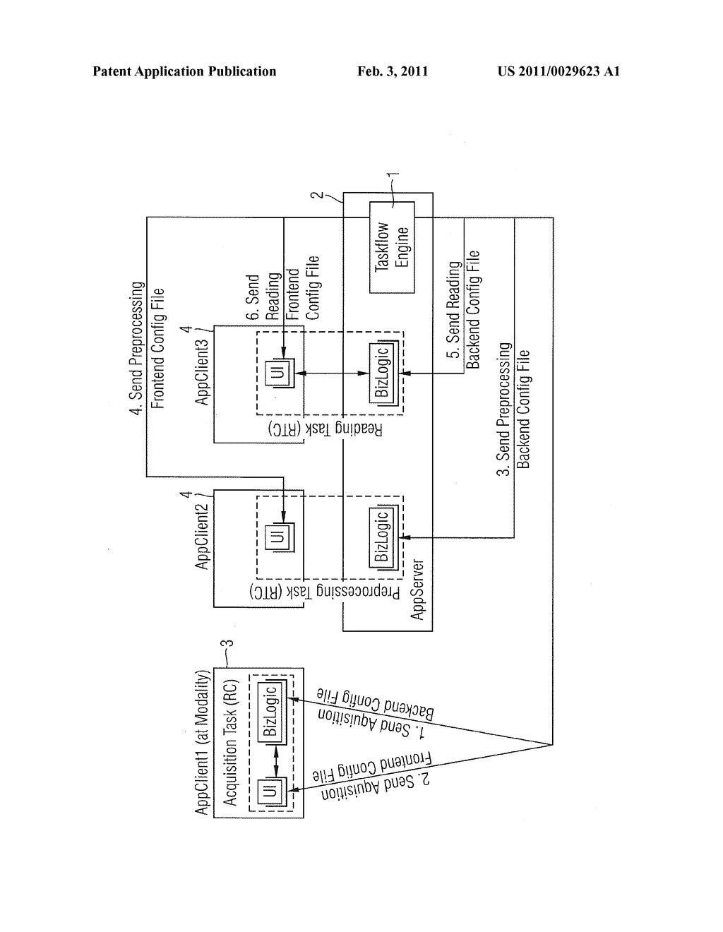 TASKFLOW UNIT FOR CONTROLLING COMPUTER-AIDED MEDICAL TASKS WITHIN A MEDICAL COMPUTER NETWORK - diagram, schematic, and image 02