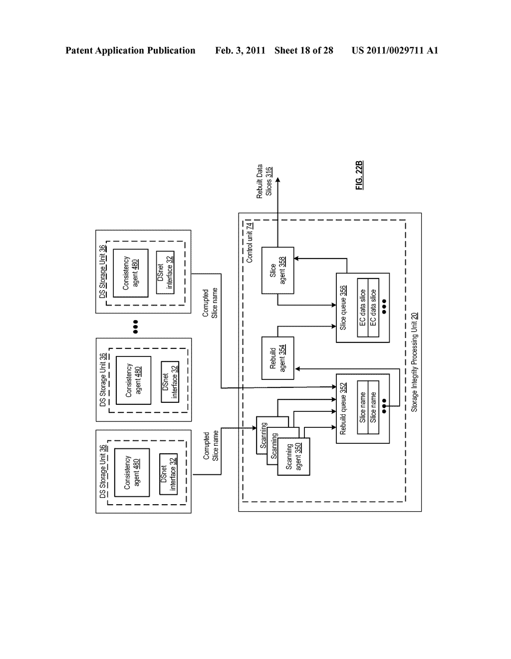 METHOD AND APPARATUS FOR SLICE PARTIAL REBUILDING IN A DISPERSED STORAGE NETWORK - diagram, schematic, and image 19