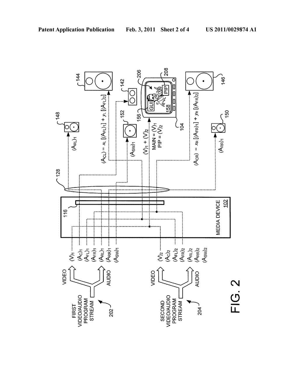 SYSTEMS AND METHODS FOR ADJUSTING VOLUME OF COMBINED AUDIO CHANNELS - diagram, schematic, and image 03