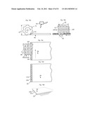 MECHANICAL LOCKING OF FLOOR PANELS, METHODS TO INSTALL AND UNINSTALL PANELS, A METHOD AND AN EQUIPEMENT TO PRODUCE THE LOCKING SYSTEM, A METHOD TO CONNECT A DISPLACEABLE TONGUE TO A PANEL AND A TONGUE BLANK diagram and image