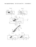 MECHANICAL LOCKING OF FLOOR PANELS, METHODS TO INSTALL AND UNINSTALL PANELS, A METHOD AND AN EQUIPEMENT TO PRODUCE THE LOCKING SYSTEM, A METHOD TO CONNECT A DISPLACEABLE TONGUE TO A PANEL AND A TONGUE BLANK diagram and image