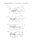 MECHANICAL LOCKING OF FLOOR PANELS, METHODS TO INSTALL AND UNINSTALL PANELS, A METHOD AND AN EQUIPEMENT TO PRODUCE THE LOCKING SYSTEM, A METHOD TO CONNECT A DISPLACEABLE TONGUE TO A PANEL AND A TONGUE BLANK diagram and image