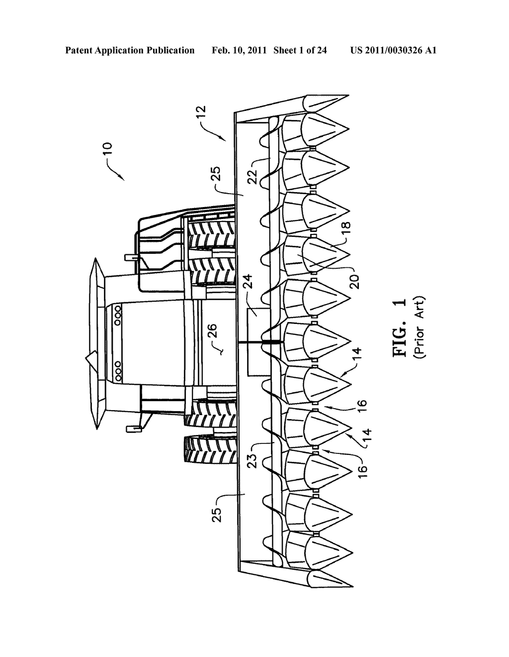 FLEXIBLE ROW CROP HEADER FOR AN AGRICULTURAL HARVESTER - diagram, schematic, and image 02