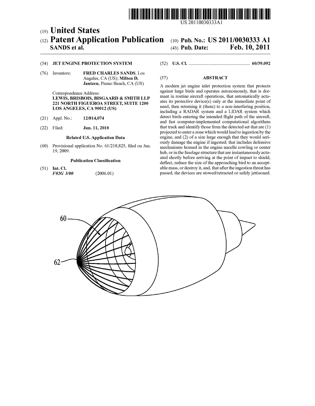 JET ENGINE PROTECTION SYSTEM - diagram, schematic, and image 01