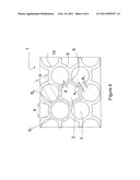 GAS FILTER STRUCTURE HAVING A VARIABLE WALL THICKNESS diagram and image