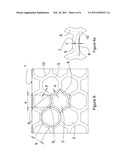 GAS FILTER STRUCTURE HAVING A VARIABLE WALL THICKNESS diagram and image