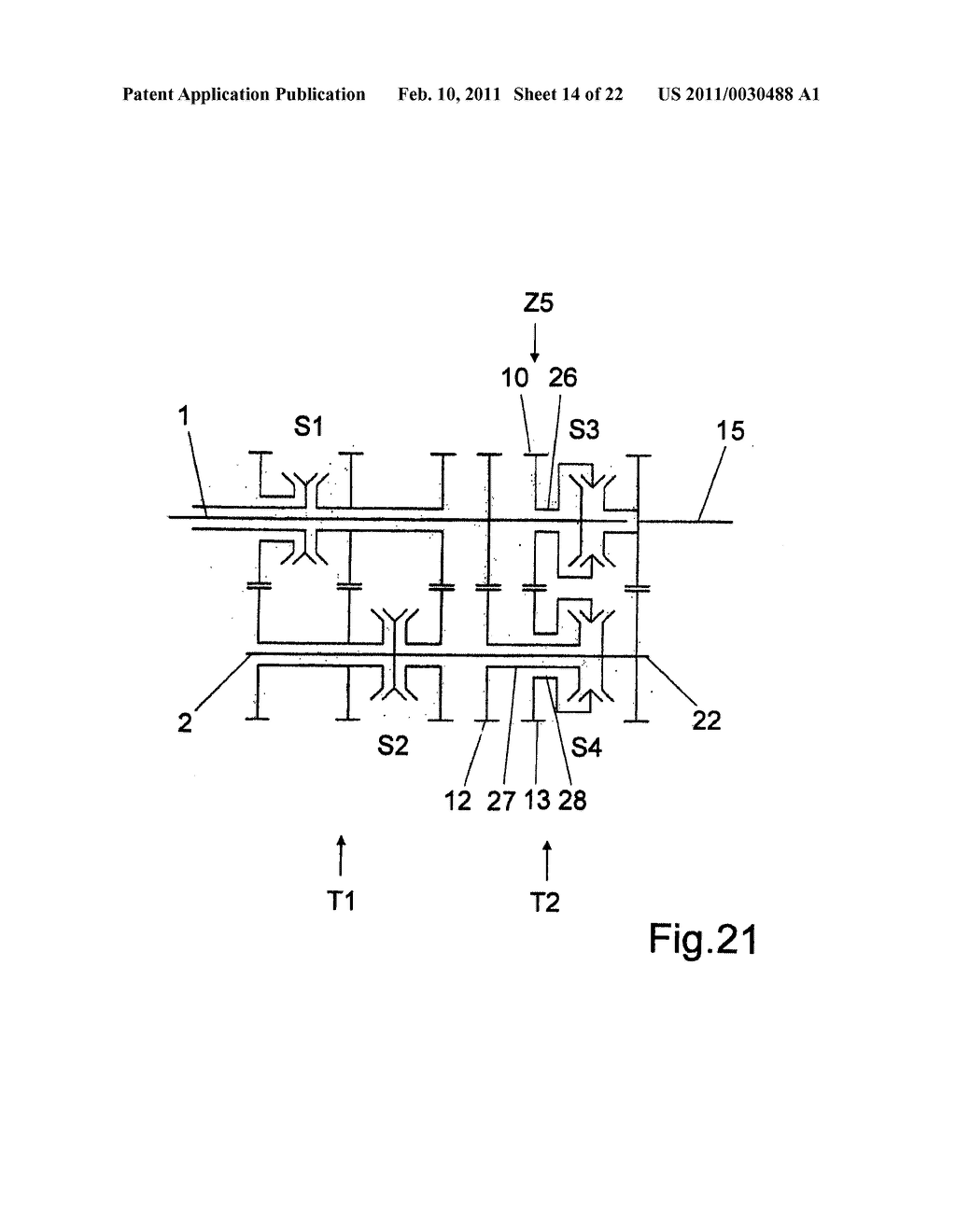 DOUBLE CLUTCH WINDING TRANSMISSION - diagram, schematic, and image 15