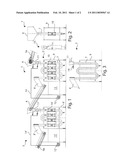 SYSTEM FOR TRANSPORTING AND/OR WASHING AND/OR PASTEURISATION THERMAL TREATMENT OF FOODSTUFFS, PARTICULARLY LEAF PRODUCTS diagram and image