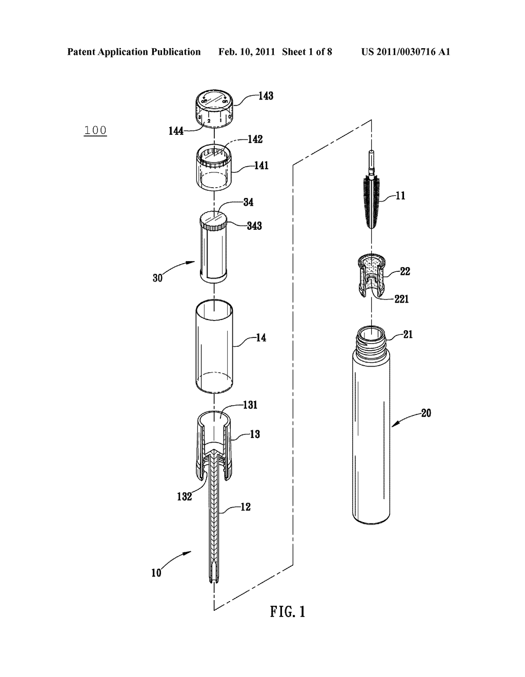 ELECTRICAL MASCARA BRUSH STRUCTURE WITH VARIABLE SPEEDS - diagram, schematic, and image 02