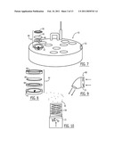 ULTRASONIC SANITATION AND DISINFECTING DEVICE AND ASSOCIATED METHODS diagram and image