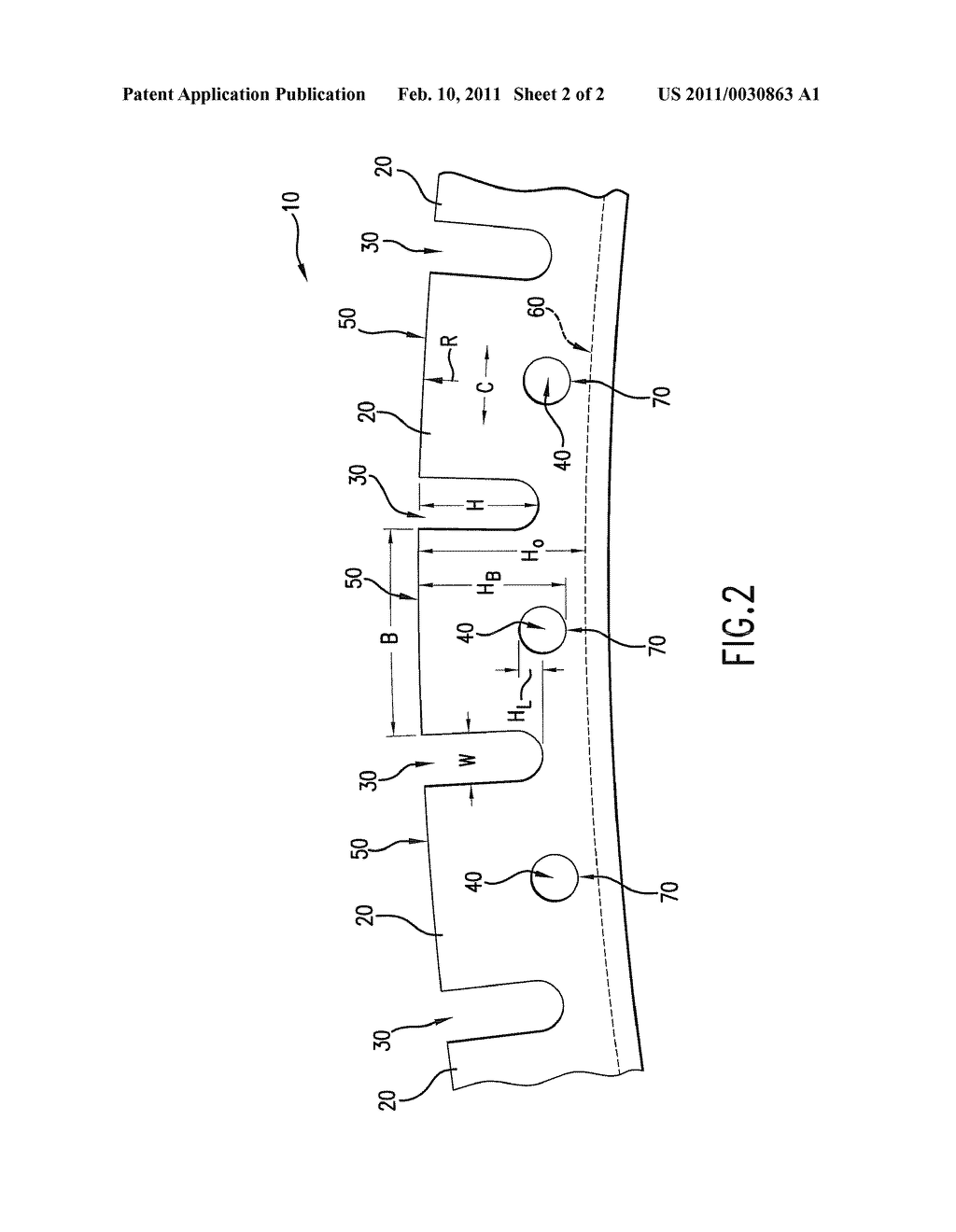 TIRE WITH APERTURED SHOULDER BLOCK FOR IMPROVED TEMPERATURE CONTROL - diagram, schematic, and image 03