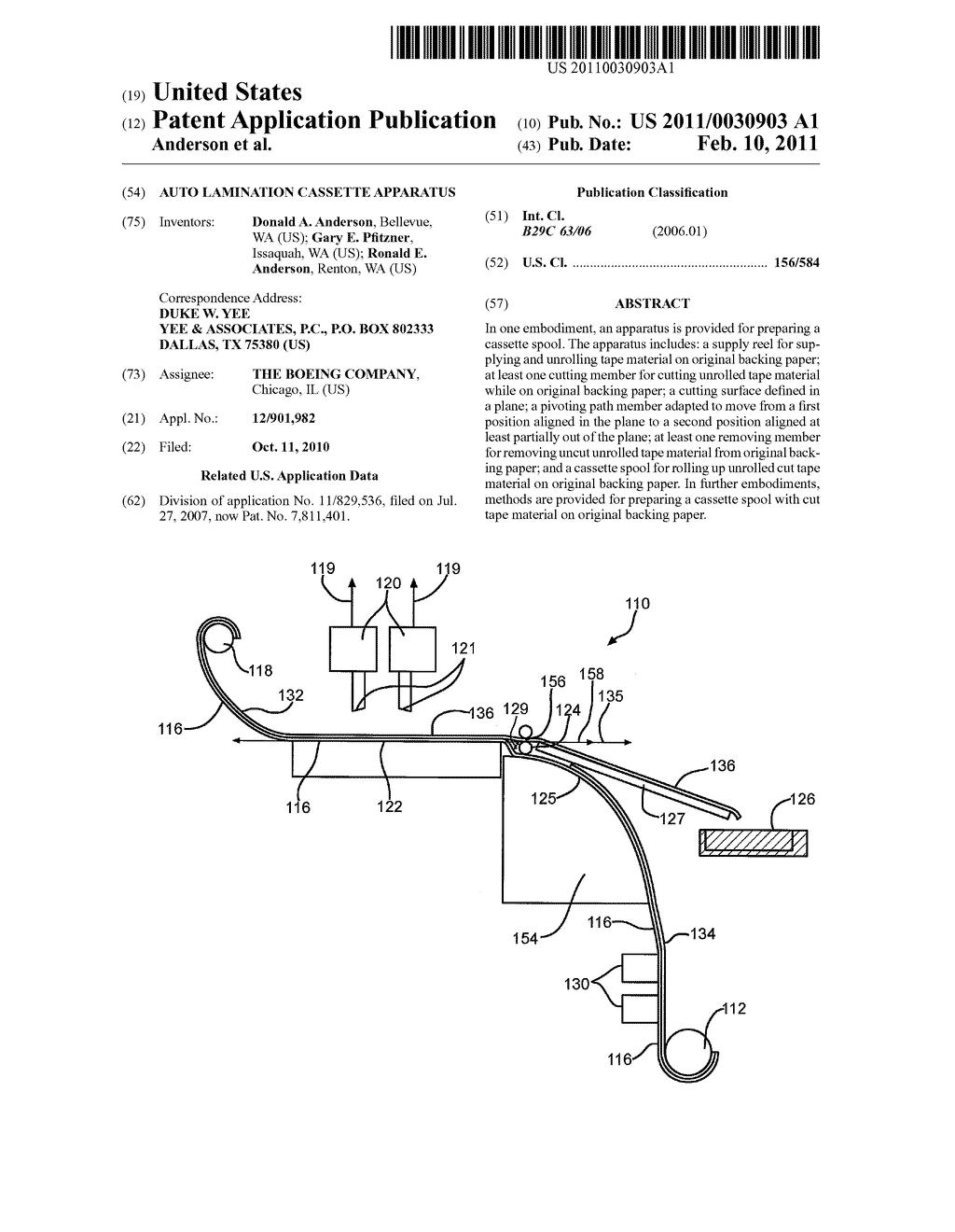 Auto Lamination Cassette Apparatus - diagram, schematic, and image 01