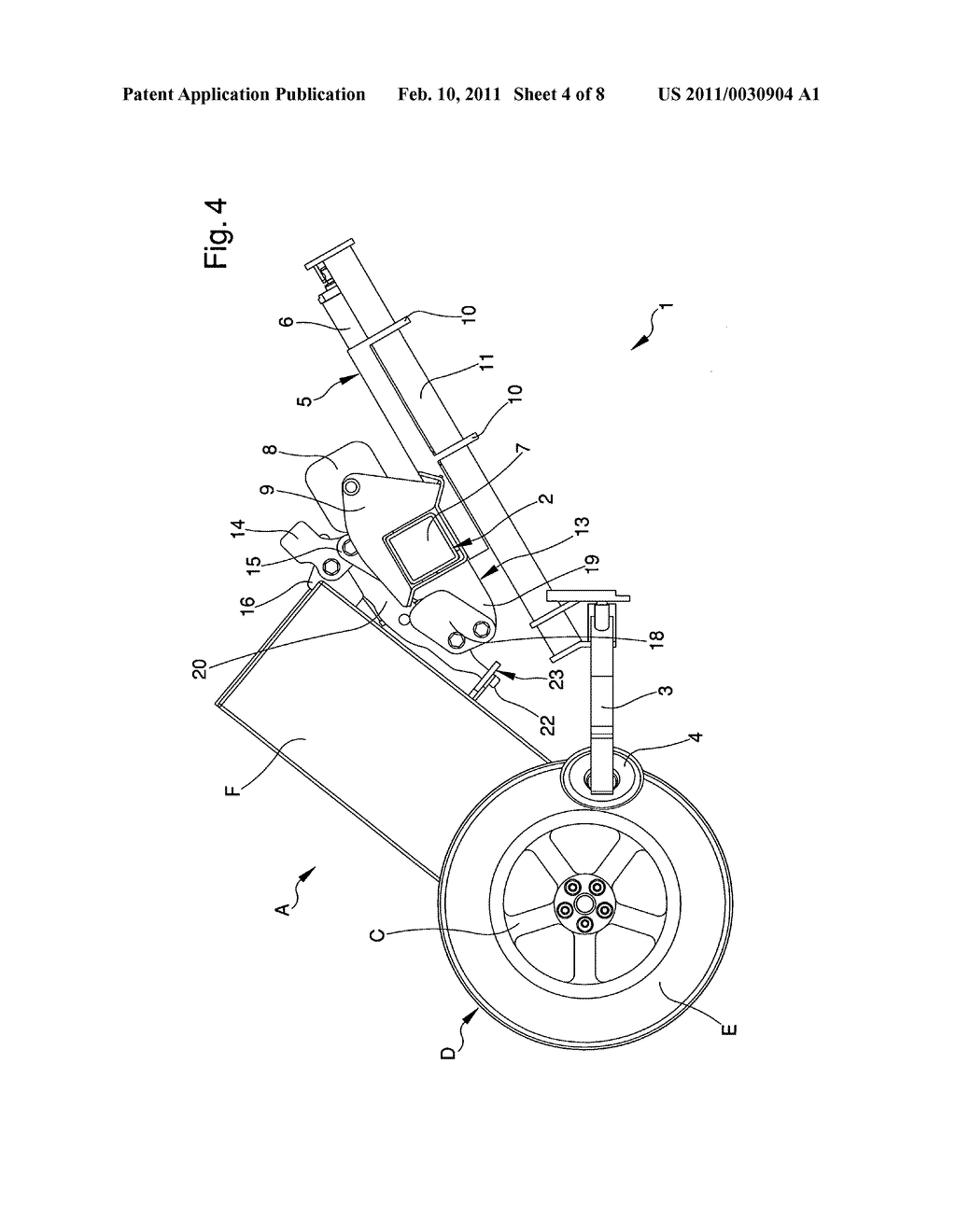 Unit for beading tires in tire changing machines or the like - diagram, schematic, and image 05