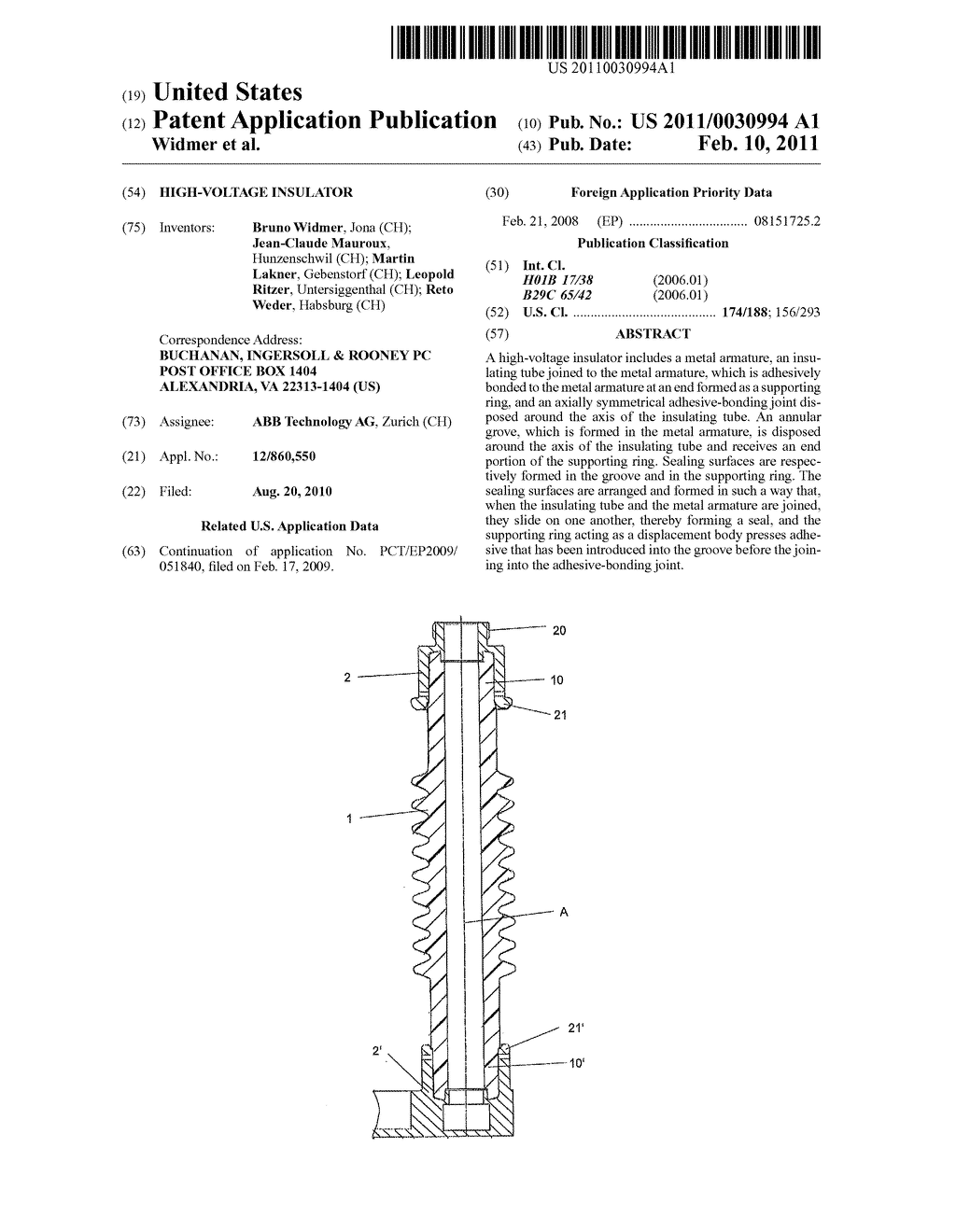 HIGH-VOLTAGE INSULATOR - diagram, schematic, and image 01