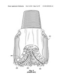 SUPERABRASIVE CUTTERS WITH GROOVES ON THE CUTTING FACE, AND DRILL BITS AND DRILLING TOOLS SO EQUIPPED diagram and image