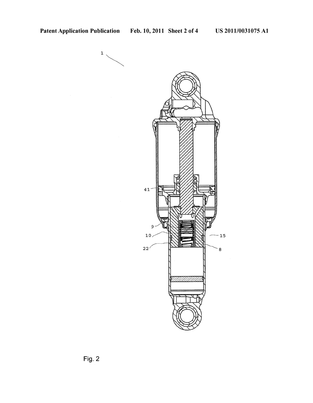 DAMPING DEVICE FOR A TWO-WHEELED VEHICLE - diagram, schematic, and image 03