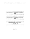 Protective Contact Strips for Beverage Trays diagram and image