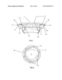 CAP WITH A LID FOR HERMETIC SEAL WITH TAMPER-PROOF SECURITY ELEMENTS diagram and image