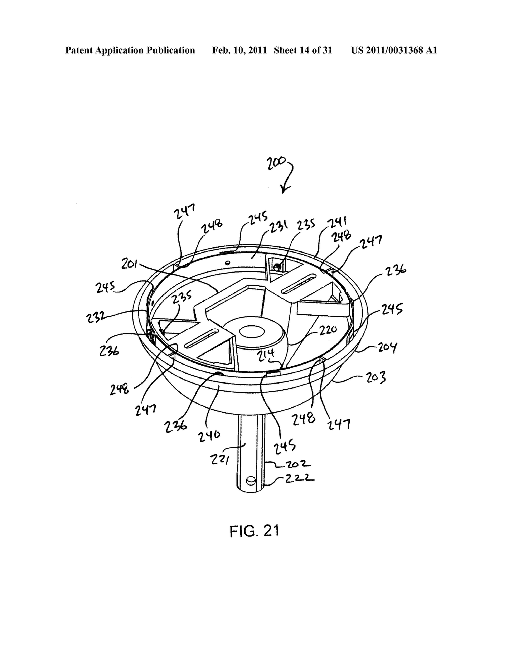 Hanger assembly for ceiling fan - diagram, schematic, and image 15